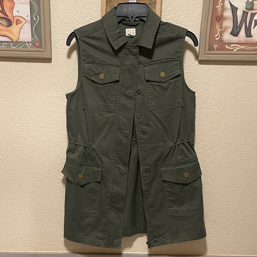 Olive Green Vest